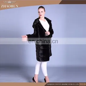 China Supplier Winter Mink Fur Coat / Mink Coat With Fur Collar thumbnail-1