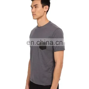 Wholesale Nylon Polyester Pocket Tee Shirts Custom Design thumbnail-2
