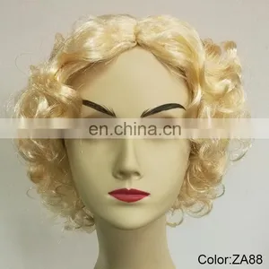 Carnival Hollywood Diva Blond Short Wigs P-W230 thumbnail-1
