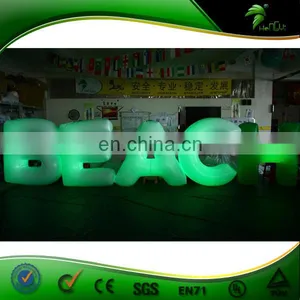 Custom Inflatable Led Lighting Letter Balloon Brand Advertising Helium Ball Trade Show Parade Inflatables thumbnail-5