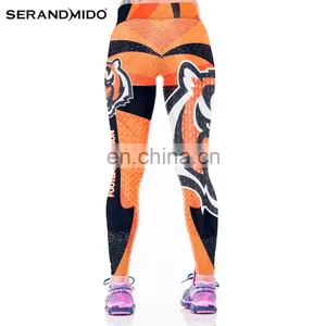 Wholesale Print High Waist Custom Womens Yoga Pants thumbnail-4
