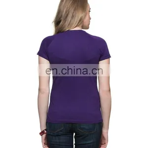 Blue Raglan Sleeve T-shirt Top Quality Cotton,female Short Sleeve Raglan t Shirt Wholesale thumbnail-3