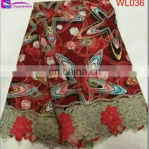 Wax Print Fabric African African Wax Prints Fabric 6 Yards Wax Lace WL035 thumbnail-2