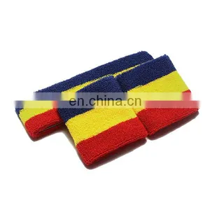 2017 Custom Sports Cotton Terry Towelling Headband and Wristband Set With Zipper thumbnail-3