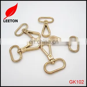 Good Quality 1.0inch Purse Light Gold Swivel Snap Hook thumbnail-1