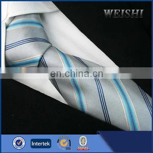Men's Woven Striped Business Ties 100%Silk Plaid Neck Ties thumbnail-2
