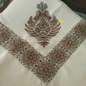 Arab Wool Embroidery Scarf / Arab Scarf / Arab Wool Acrylic Embroidery Scarf / Muslim Hijab Scarf thumbnail-3