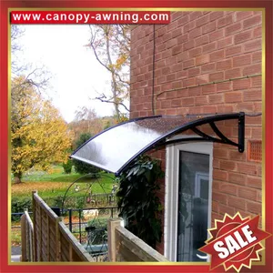 Villa House Door Window Diy pc Polycarbonate Awning Canopy Shelter Canopies Awnings Cover Shield With Engineering Plastic Bracket thumbnail-5