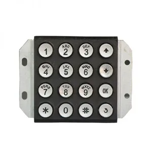 Vandal Proof and Waterproof Stainless Steel Metal Keypad thumbnail-1