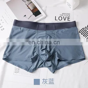 Men's Underwear Boxer Briefs Wider Waistband Nylon Spandex No Ride-up Mid-waist Seamless Underwear Men thumbnail-2