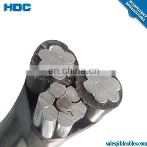 PVC/XLPE/PE Covered Line Wire Duplex/Triplex/Quadruplex ABC Cable Overhead Insulated Cable thumbnail-1