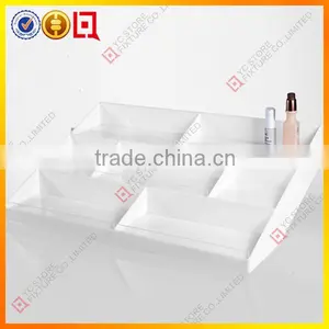White Acrylic Cosmetic Display Rack thumbnail-1