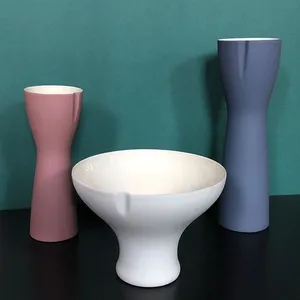 Simple Red Blue Wedding Decoration Color Ceramic Vase For Home Decor thumbnail-2