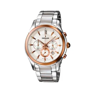 Stainless Steel Multi-function Women Watches Man Fashion Quartz Chronograph Watch thumbnail-4