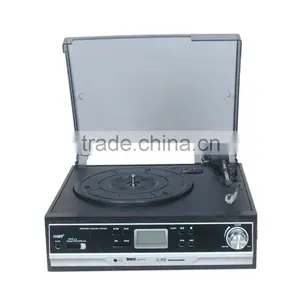 USB Turntable Player and Converter, Hot Sale Bluetooth Vinyl Suitcase Style Turntable thumbnail-4