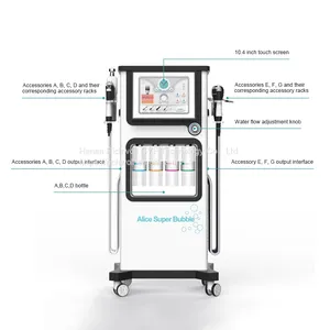 7 In 1 Super Bubble PeelOxygen Spa Treatment Systems/Ultrasonic RF BIO Hydra Dermabrasion Hydro Beauty Facial Machine thumbnail-1