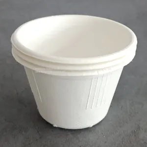 Takeout Eco-Friendly Disposable Compostable Biodegradable Envase Bagasse 4oz Sauce Mini Sugarcane Bagasse Pulp Cup thumbnail-4