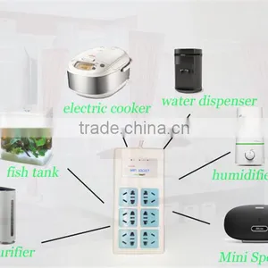 2015 New Arrival Two-sockets/outlet 3 Outlet Separate Controlled 5-pin Smart WiFi Power Socket With Arming/Disarming Function thumbnail-2