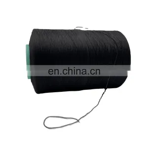200D Polyester Texture Thread Good Quality Sewing Thread Black Overlock Thread thumbnail-2