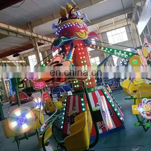 12 Seats Self Control Bee Bike Rides Amusement Park Swing Ride for Sale thumbnail-5