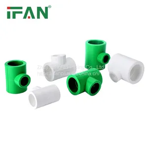 IFAN Wholesale Green Plastic PPR Pipe Fitting Pn25 Reduce Tee PPR Fittings thumbnail-5