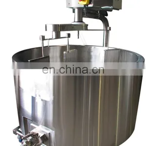 Genyond Factory 100-5000L Homogeneous Emulsifying Vat Stainless Steel Round & Elliptical Cheese Vat With High Speed Agitator thumbnail-2