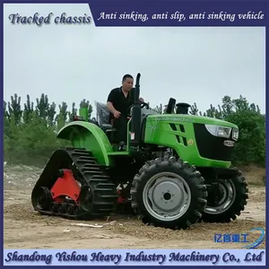 Tractor Modification With Half Track Anti Sinking and Anti Slip thumbnail-3