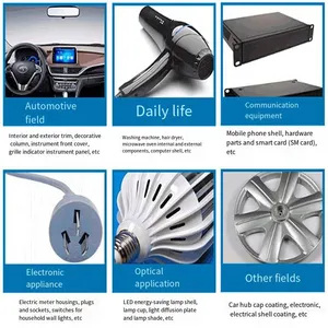 Electroplating Grade Alloy Impact Resistant Dark Black Plastic Electroplated Alloy Plastics in Pc/abs Pellet Ac2300 thumbnail-5