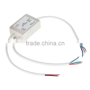 DC12~24V RGB Waterproof Amplifier 3CH Output 4A/CH for LED Strip Lights thumbnail-1