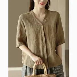 Women's Business Casual Three-Quarter Sleeve Shirt thumbnail-1