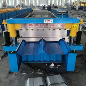 Vertical Seam Roof Panel Forming Machine, Locking Roof Plate Machine thumbnail-1