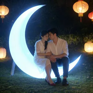 Moon Theme RGB LED Swing Chair With Remote Control IP65 Waterproof for Outdoor/Indoor Use Christmas & New Year's Day Decoration thumbnail-4