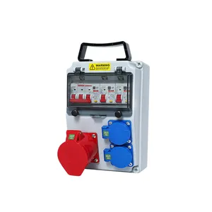Heavy-Duty Handheld Waterproof Power Socket Box, Custom Multi-outlet Temporary Power Distribution Unit for Construction, Workshop, Stage Performance thumbnail-1