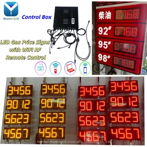 Manufacturer 7 Segments LED Display Remote Control Led Digital Gas Price Sign for Petrol Station Gas Price Display 6~64 Inch thumbnail-2