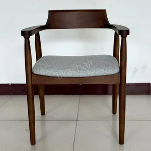 High Quality Modern Unique Solid Wood Dining Chair Nordic Comfortable Living Room Home Dining Chairs thumbnail-3