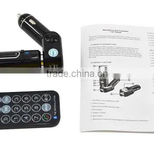 High Quality In Car Bluetooth RFM28B Support TF Card Car Music Echo Cancelling Bluetooth Car Kit---Sam thumbnail-1