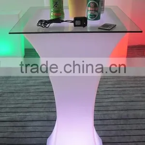 New PE Plastic Bar Table With LED Light & Remote Control YXF-6211 thumbnail-2