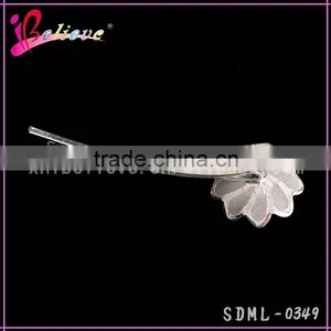 Wholesale Metal Silver Flower Hair Pin,hot Selling Fancy Kids Hair Clip,hair Pins for Girls thumbnail-3