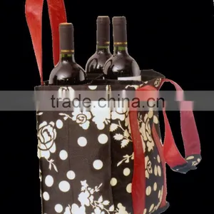 Wine Cooling Bag Personalized Fabric Wine Bags thumbnail-1