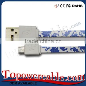 Colorful Flat Noodle Usb Cable 1M Charger For Sony Z3 For Samsung S7 thumbnail-5