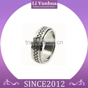 Saudi Arabia Spinner Meaningful Stainless Steel Rings SR-9006 thumbnail-1