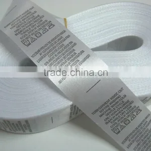 Wholesale Custom Clothing Printed Wash Instruction Labels thumbnail-1