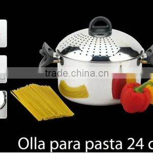 Stainless Steel Pasta Pot With Twist Handle thumbnail-1