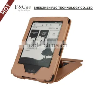 For Amazon Kindle Touch 2014 E-book Leather Case With Stand Function thumbnail-2