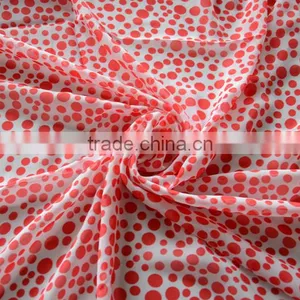 Dot Printing Polyester 150D Chiffon Fabric thumbnail-4
