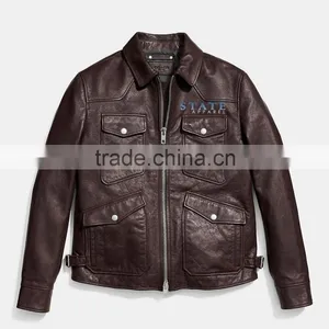 2016 New Fashion Leather Jackets thumbnail-3