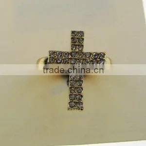 Crystal Cross Ring thumbnail-1