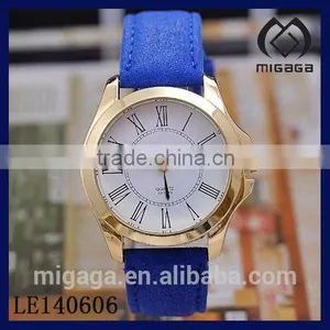 22k Gold Palting Women's Elegant Roman Index Cheap Analog Quartz Watch for Women thumbnail-1