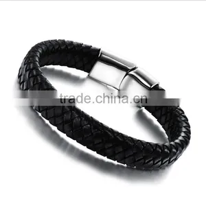 Fashion Italian Jewelry Leather Bracelet With Magnetic Clasp thumbnail-1