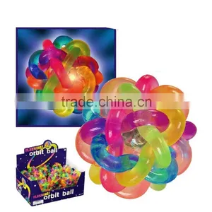 New Arrival Light Up Flashing Orbit Ball Rainbow Ball Toy for Kids thumbnail-2